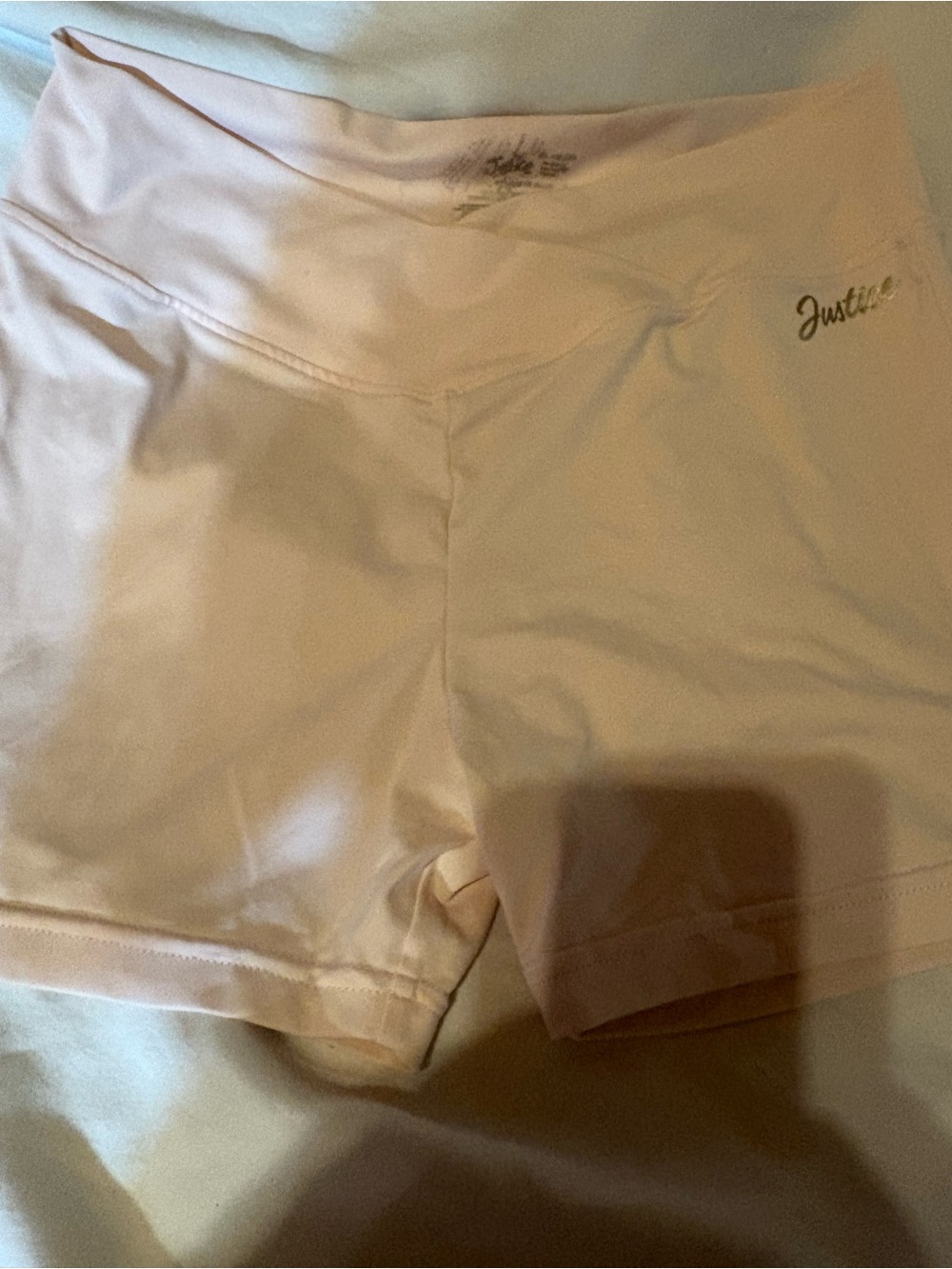 Justice Girls Light Pink Athletic Shorts - Picture 3 of 5